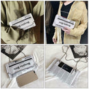 Women Crossbody Messenger Bag Newspaper Print Girls Clutches Shoulder Bag