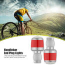 1 Pair LED Bicycle End Plug Turn Signal Lights Bike Handlebar End Cap Blinkers
