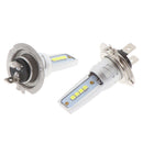 1Pair H7 LED headlight conversion kit COB bulb 110W 20800LM white low beam bul3C
