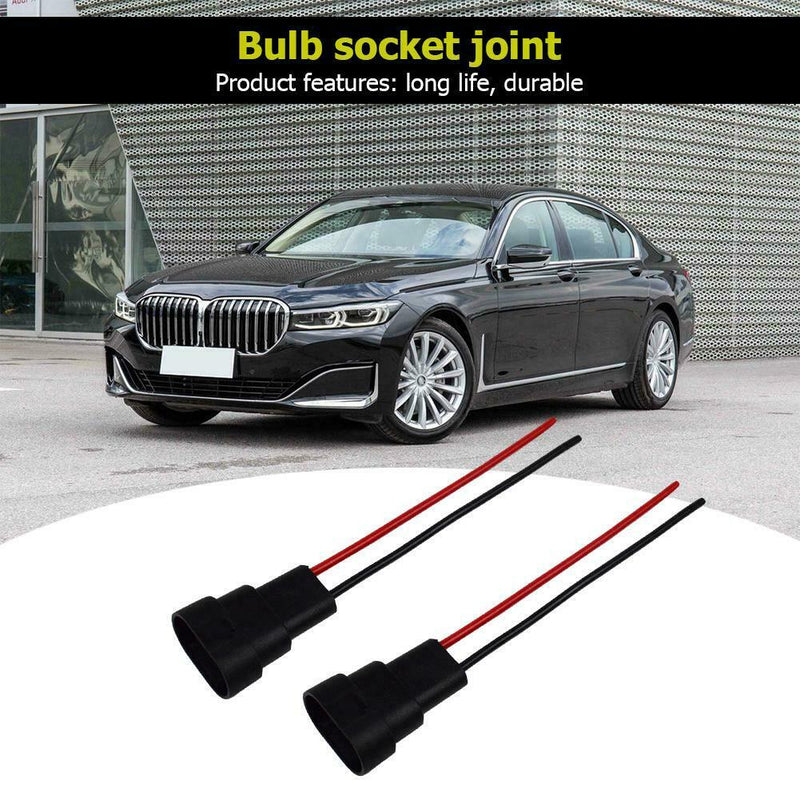 2x HB3 9006 HB4 Bulb Socket Male Adapter Connector for Headlight Fog Lamp