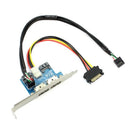 Dual Port Sata To 5V 12V Power Over Esata USB Port Adapter Convert Expansio