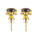 2pcs Zinc Alloy Guitar Strap Buckles Lock Button Buckle for Electric Guitar