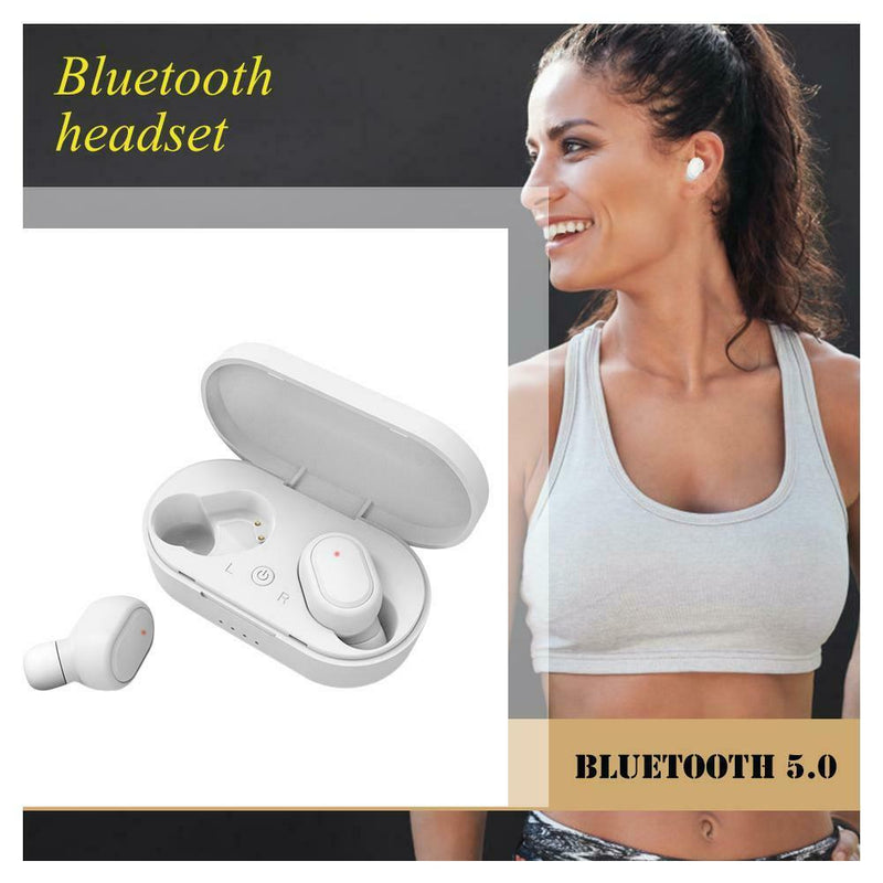 A6S Bluetooth Stereo Handsfree Earphones Call In-Ear Earbud TWS Headset with Mic