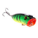 5PCS Topwater Popper Minnow Freshwater Fishing Lures Bass Baits Tackle 6