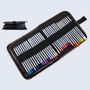 72 Holes Canvas Student Pencil Bag Pen Case Makeup Brushes Holder Storage Pouch