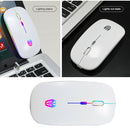 Colorful Wireless Mouse 2.4G Receiver 1600DPI Rechargeable Gaming Computer Mouse