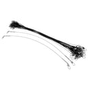 50pcs Steel Fishing Wires Leaders With Safety Snaps And Rolling Swivels