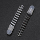 50 Pcs 5mm Round Head Common Cathode RGB Light LED Emitting Diodes