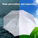 25in Diameter Outdoor Fishing Sun Shade Rainproof Umbrella Hat Headwear