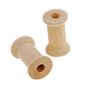 70Pcs 27x16mm Wooden Spools Wood Empty Thread Bobbins for DIY Sewing Craft Floss