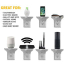 Wall Outlet Shelf Holder White Charging Socket Power Perch Organiz- OZ
