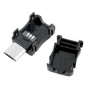 New 10Pcs DIY Micro USB 5 Pin Male Connector Port Solder Plug Plastic Cover