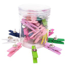 100x Wooden Clip Cloth Photo Paper Pegs Clothespin Craft for Bulletin Note Board