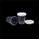 10x 30ml Plastic Lab Test Liquid Measuring Container Cups with Cap  ZAA