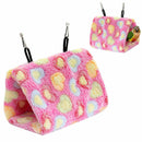 Bird Hammock Hanging Cave Cage Plush Snuggle Happy Hut Tent Bed Parrot EQW