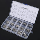 150Pcs 15 Kinds 304 Stainless Steel Split-Cotter Pins Kit M1 M1.5 M2 M2.5 M3 New