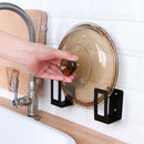 2pcs Restaurant Wall Mounted Multipurpose Iron Art Cutting Board Pot Lid Holder