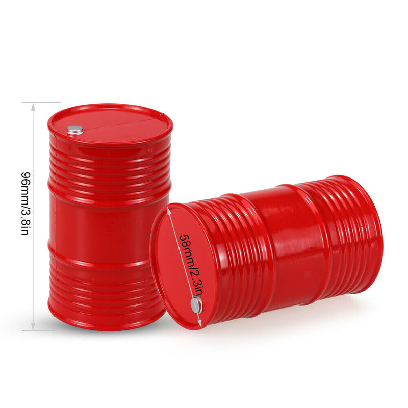 Plastic Fuel Drum Decorative Accessories Supplies for 1/10 RC Car Crawler Truck