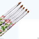 Nail Art Uv Gel Acrylic Painting Drawing Pen Polish Brush tips kit tool in white