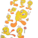 5 Sheets Cute Yellow Duck Bubble Stickers Cartoon Scrapbooking Stickers SRAUBX