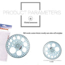360 Degree Full Circle Plastic Protractor Angle Finder Ruler Measuring Y9N9