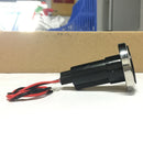 Black Boat Stern Navigation Light Plug-in Base 2-Prong Pole Light Mounting Base