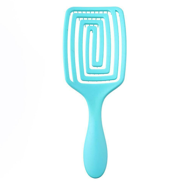 Hollow Hair Brush Scalp Massage Comb Hairdressing Styling Hairbrush (Green)