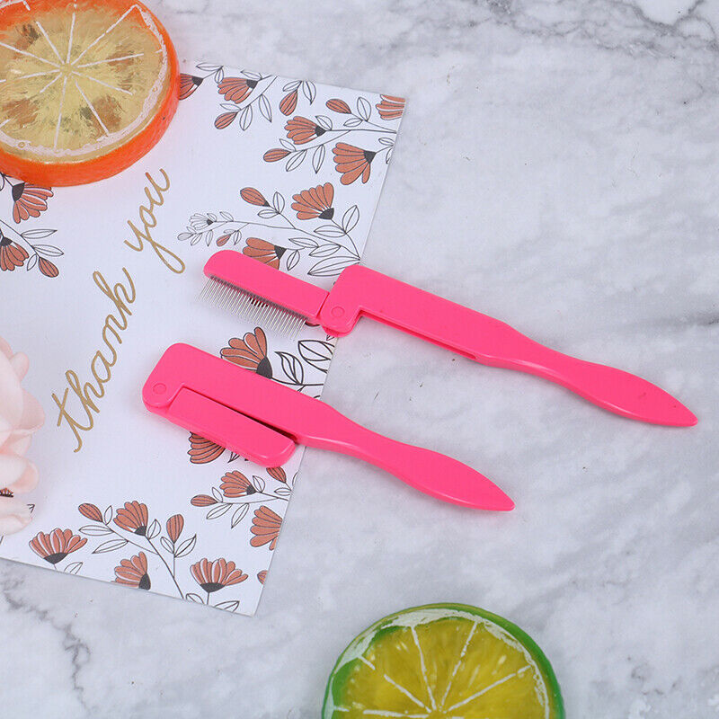 Foldable Eyelash Curler Beauty Lash Separator Eyelash Brush Comb Cosmetic To Hn