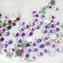 Glitter Rhinestones AB Fix Flat Back Sewing & Fabric Garment Rhinestone Nai