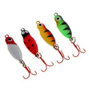 4PCS Fishing Lures Micro Hard Bait Life-Like Baits Minnow Lure with Treble Hooks
