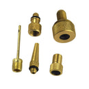 5pcs/Set Brass Bike Pump Adapter Woods Schrader Converter Tire Pumps Connector