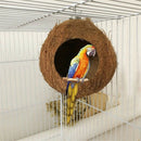 Safe Coconut Shell Parrot Nest Bird House Hut Cage Hamster Squirrel Nesting Ball