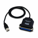 1PC USB to 1284 DB25 36-Pin Parallel Printer Female Adapter Cable Cord Tool bs