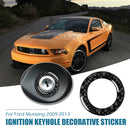 Carbon Fiber Engine Start Stop Ignition Key Ring Trim for Ford Mustang 2009-2013