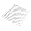 22 Pieces Stainless Steel Single Pointed Knitting Needles Weave Craft Tools
