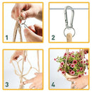 Macrame Plant Hanger Set Hanging Planter Handmade Jute Rope For Indoor Outd