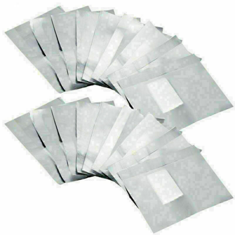 100pcs Aluminium Foil Nail Art Soak Off Acrylic Gel Polish Nail Wraps_Remov I7M0