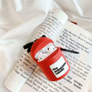 Fire Extinguisher Protective Case Silicone Cover with Carabiner for Airpods 1/2