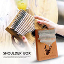 17 Keys Spruce Thumb Piano Mbira Reindeer Kalimba with Tuning Hammer Stickers