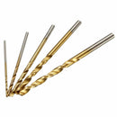 50X HSS Metric Drill Bit Set Titanium Coated Twist Drills Metal Wood 1-3mm New