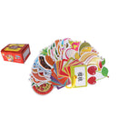 2 Set(60Pieces) Double Sided English Chinese Educational Flashcards with One