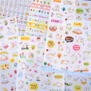 6 Sheets Animal Cat DIY Bubble Stickers Cartoon Kids Stickers Toys PVC StickerES