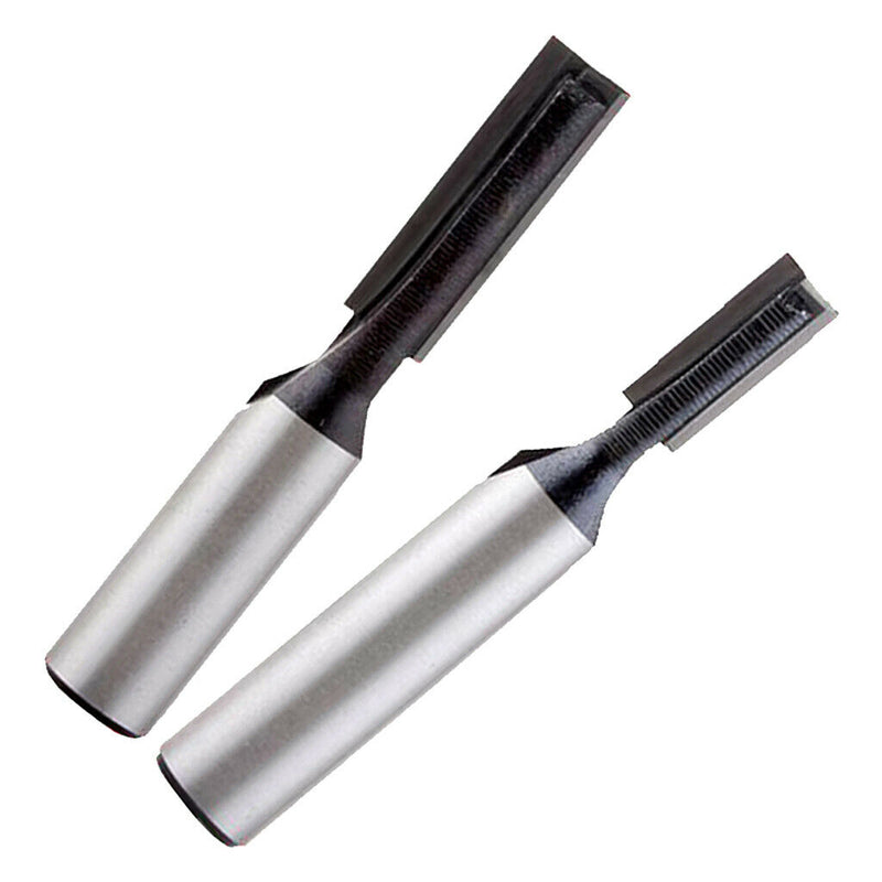 2 Pieces 2 Types Carbide Straight Dado Router Bit Wood Anti-kickback Design
