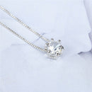 Women Jewelry Charm Crystal Zircon Pendant Chain Statement  Choker Necklac TE