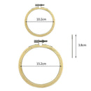 10Pieces Round Wooden Embroidery Hoops Set-5Pcs 4 Inch and 5Pcs 6 Inch Adju
