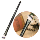 Professional Bevel Angle Eyebrow Brush Eyeliner Cosmetic Tool (Black) A