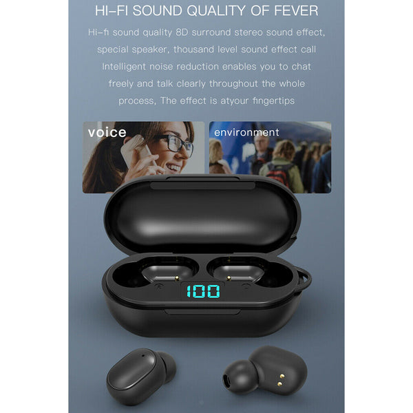 H6 Sports Ture Wireless Stereo Bluetooth 5.0 TWS Earphone Earbuds with Mic