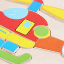 Wooden Puzzles Educational Development Baby Children Training Toys (Helicop