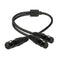 3Pin XLR Female Plug to Dual 2 Female Jack Y Splitter Mic Guitar Cable Black