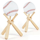 Baseball Golf Tennis Ball Display Stand Souvenir Ball Wood Holder Support